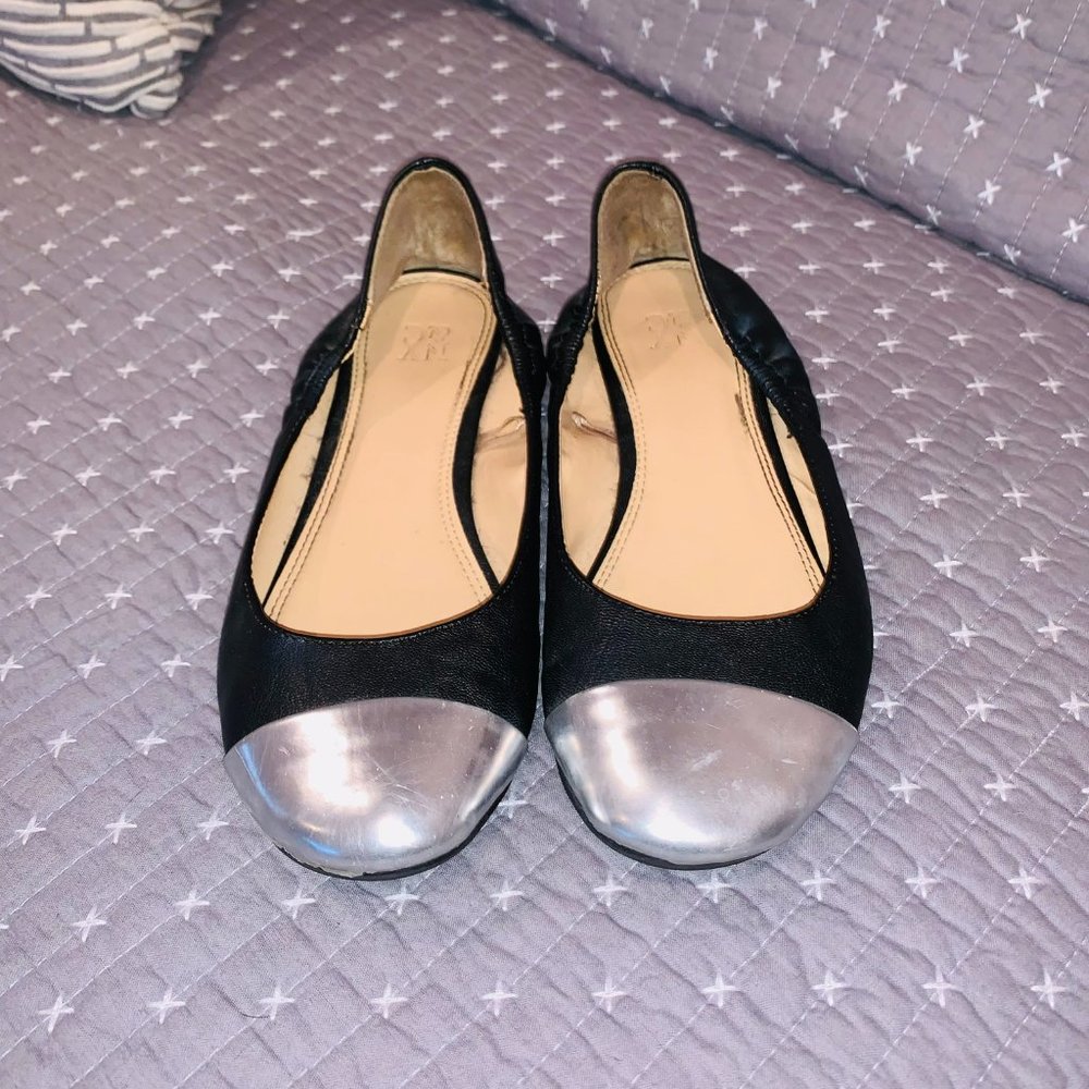 NY&Co Metallic Toe Flats